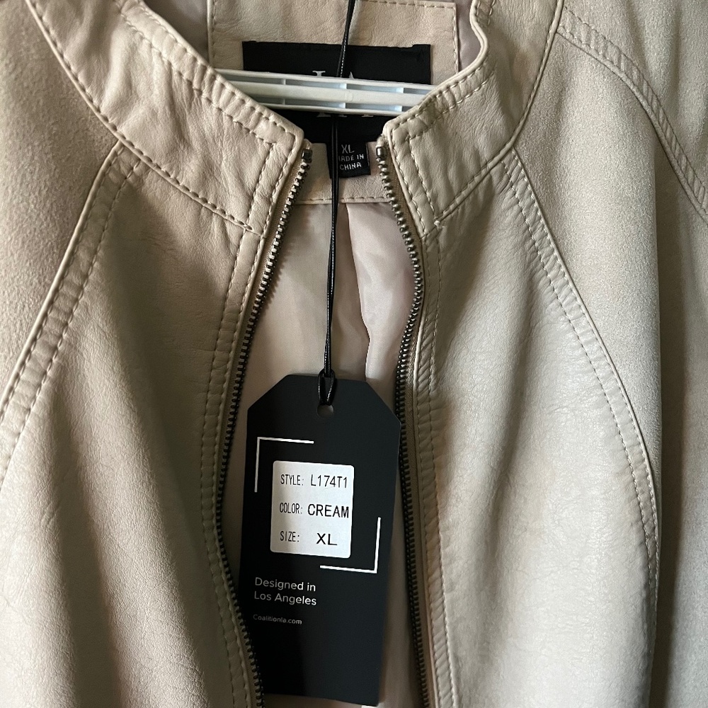 Vegan Leather Jacket - Picture 2 of 2